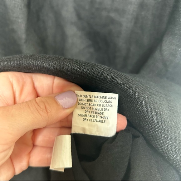 DISSH Roberts Linen Midi Skirt black US 4 - Picture 13 of 14